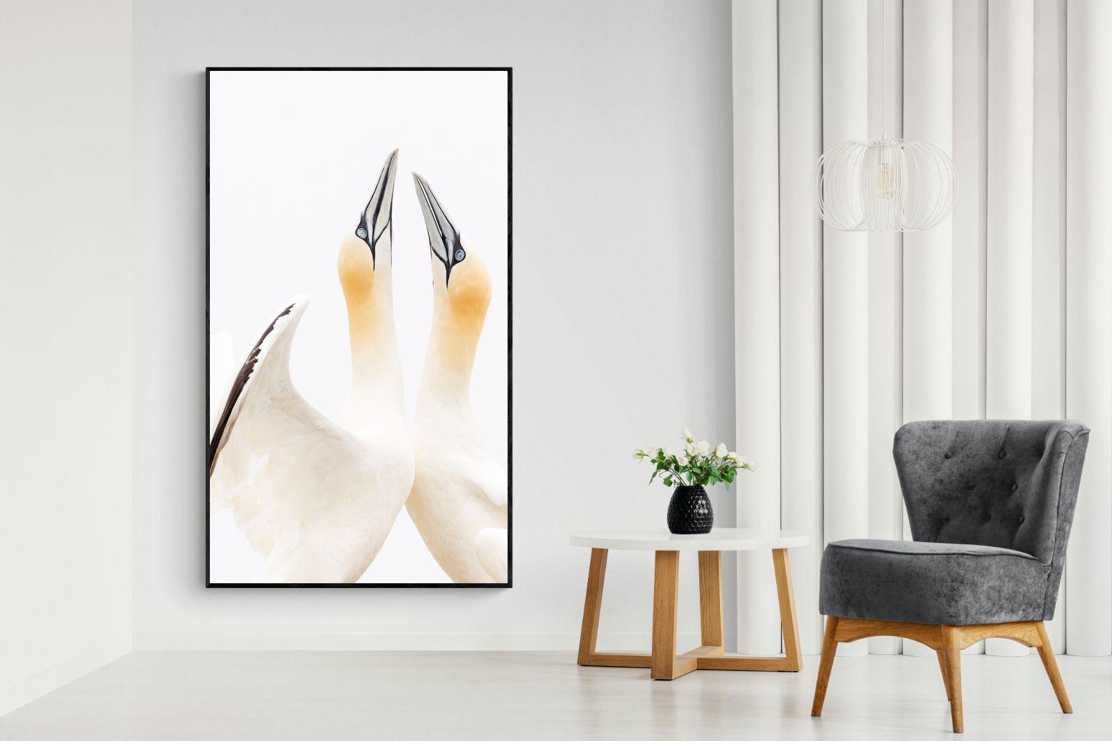 Flirt-Wall_Art-130 x 220cm-Mounted Canvas-Black-Pixalot