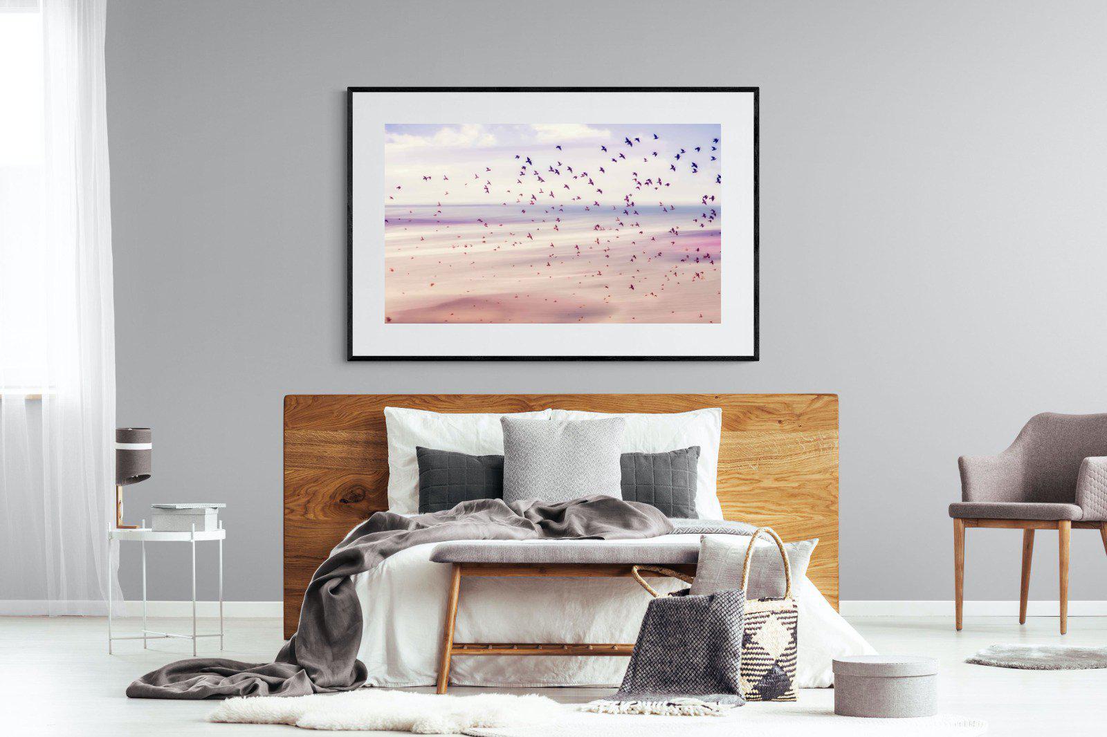 Flock-Wall_Art-150 x 100cm-Framed Print-Black-Pixalot