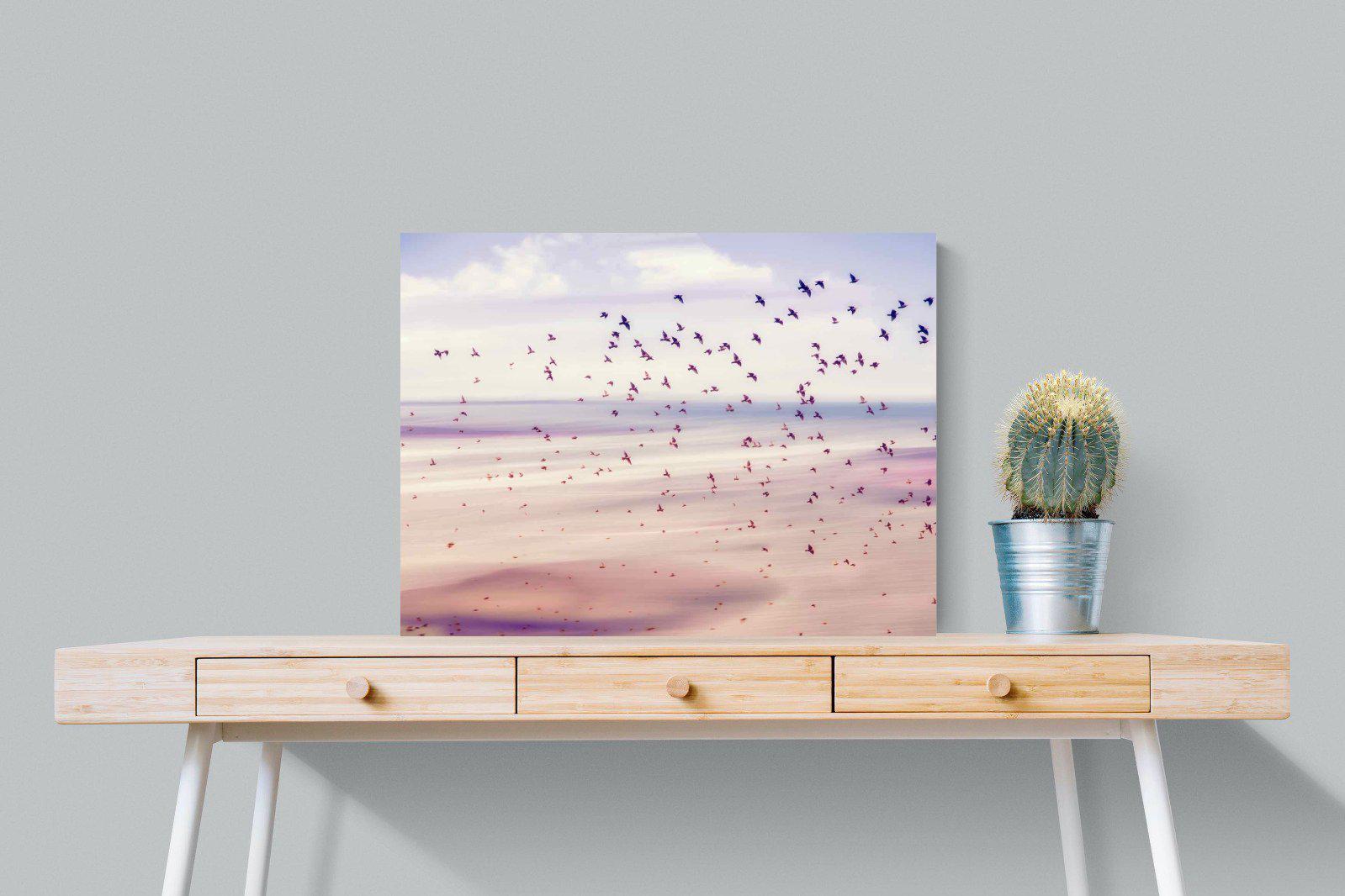 Flock-Wall_Art-80 x 60cm-Mounted Canvas-No Frame-Pixalot