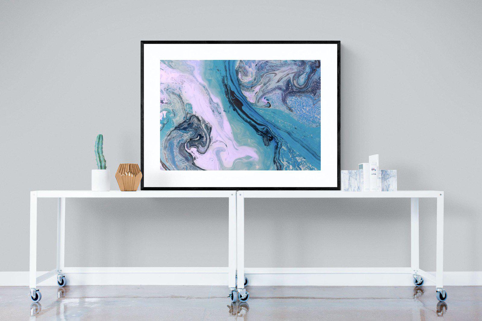 Fluid-Wall_Art-120 x 90cm-Framed Print-Black-Pixalot