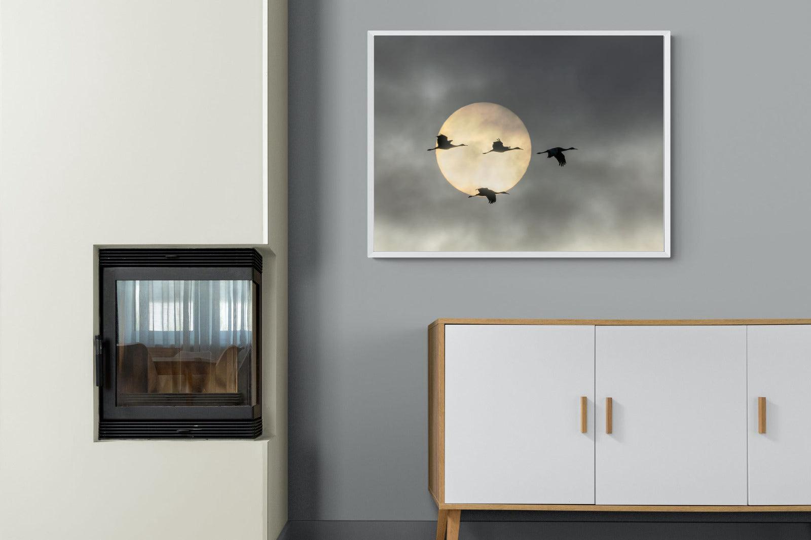 Flying High-Wall_Art-100 x 75cm-Mounted Canvas-White-Pixalot