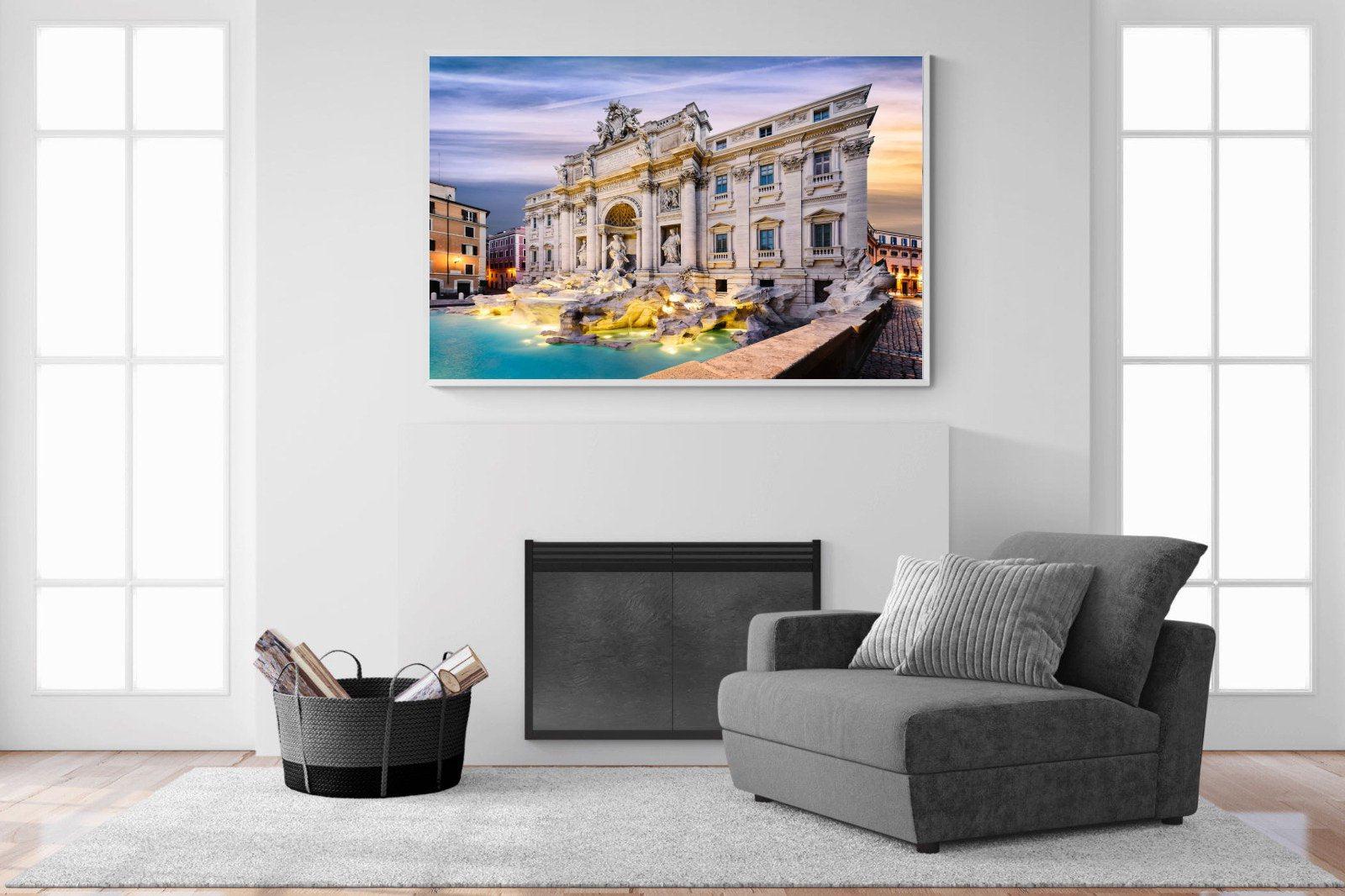 Fountain di Trevi-Wall_Art-150 x 100cm-Mounted Canvas-White-Pixalot