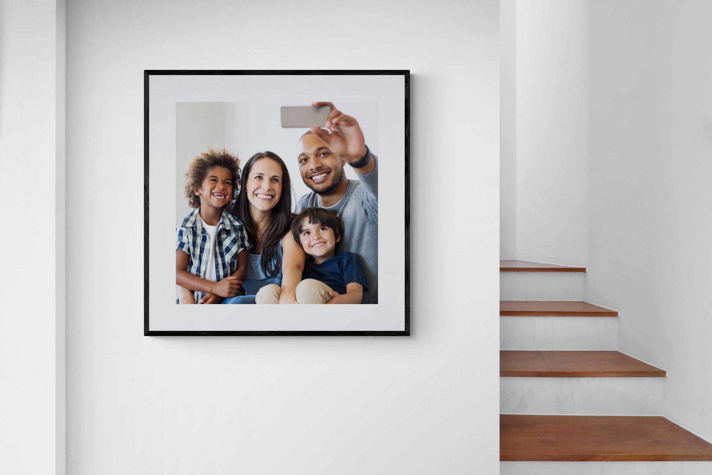 Frame Your Own-Wall_Art-100 x 100cm-Framed Print-Black-Pixalot