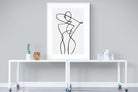 Freehand Figure One-Wall_Art-90 x 120cm-Framed Print-White-Pixalot