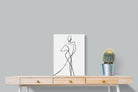 Freehand Figure Two-Wall_Art-45 x 60cm-Mounted Canvas-No Frame-Pixalot