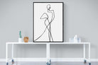 Freehand Figure Two-Wall_Art-90 x 120cm-Mounted Canvas-Black-Pixalot