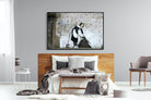 French Maid-Wall_Art-150 x 100cm-Mounted Canvas-Black-Pixalot