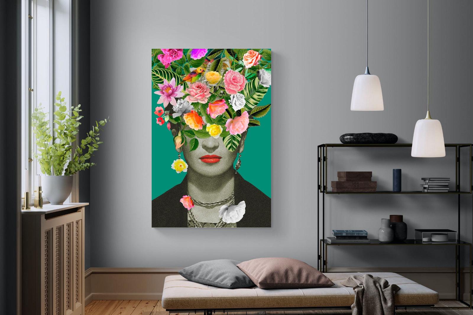 Frida Floral-Wall_Art-120 x 180cm-Mounted Canvas-No Frame-Pixalot