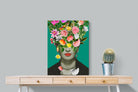 Frida Floral-Wall_Art-60 x 80cm-Mounted Canvas-No Frame-Pixalot