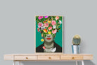 Frida Floral-Wall_Art-60 x 80cm-Mounted Canvas-Wood-Pixalot