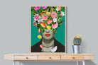 Frida Floral-Wall_Art-75 x 100cm-Mounted Canvas-Wood-Pixalot
