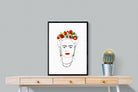 Frida Kahlo-Wall_Art-60 x 80cm-Mounted Canvas-Black-Pixalot