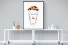 Frida Kahlo-Wall_Art-90 x 120cm-Mounted Canvas-Black-Pixalot