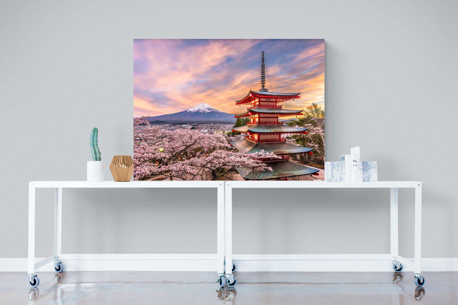 Fuji-Wall_Art-120 x 90cm-Mounted Canvas-No Frame-Pixalot
