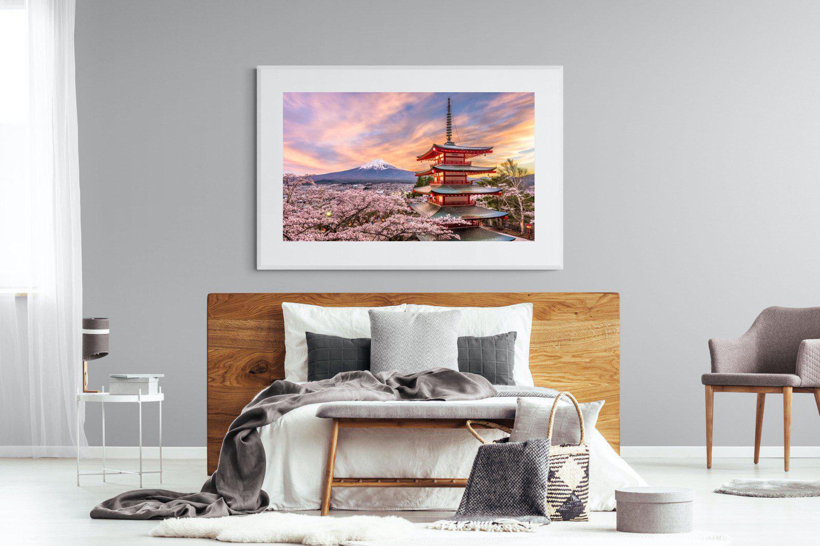 Fuji-Wall_Art-150 x 100cm-Framed Print-White-Pixalot