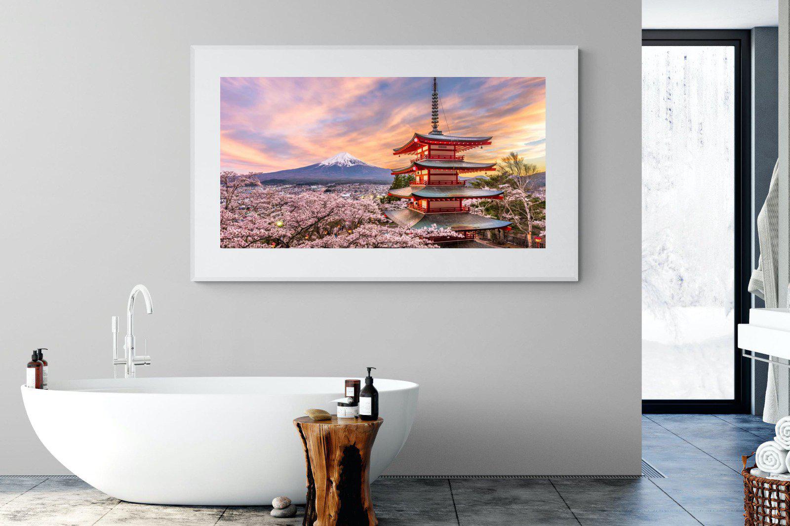 Fuji-Wall_Art-180 x 110cm-Framed Print-White-Pixalot