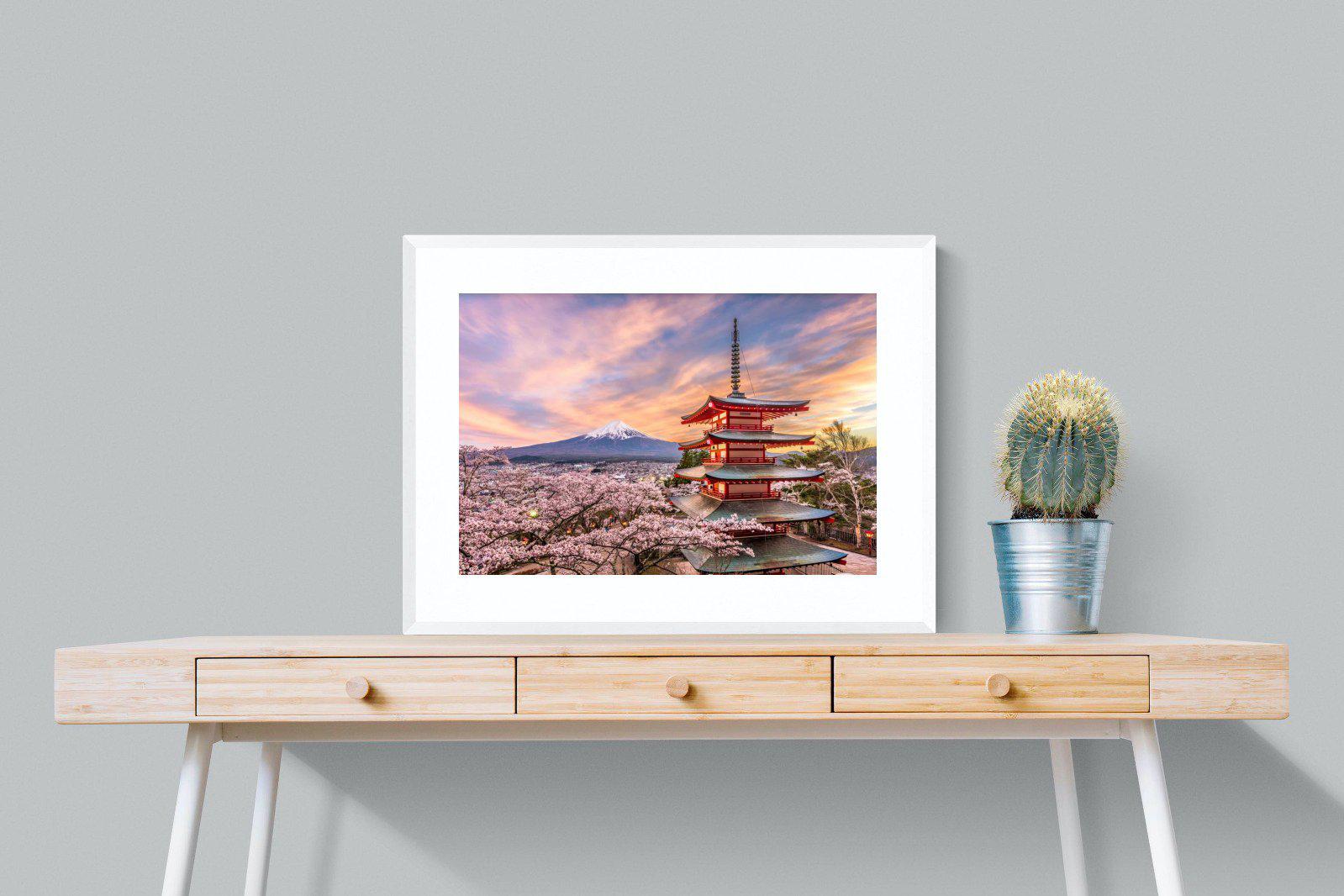 Fuji-Wall_Art-80 x 60cm-Framed Print-White-Pixalot