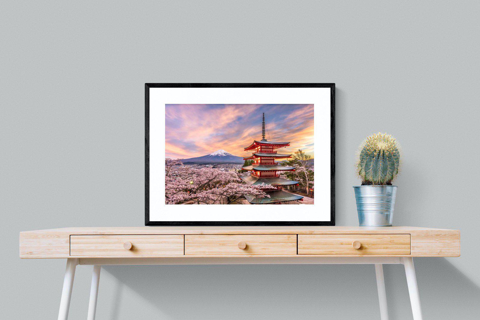 Fuji-Wall_Art-80 x 60cm-Framed Print-Black-Pixalot