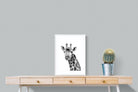 Giraffe Spa-Wall_Art-45 x 60cm-Framed Print-White-Pixalot