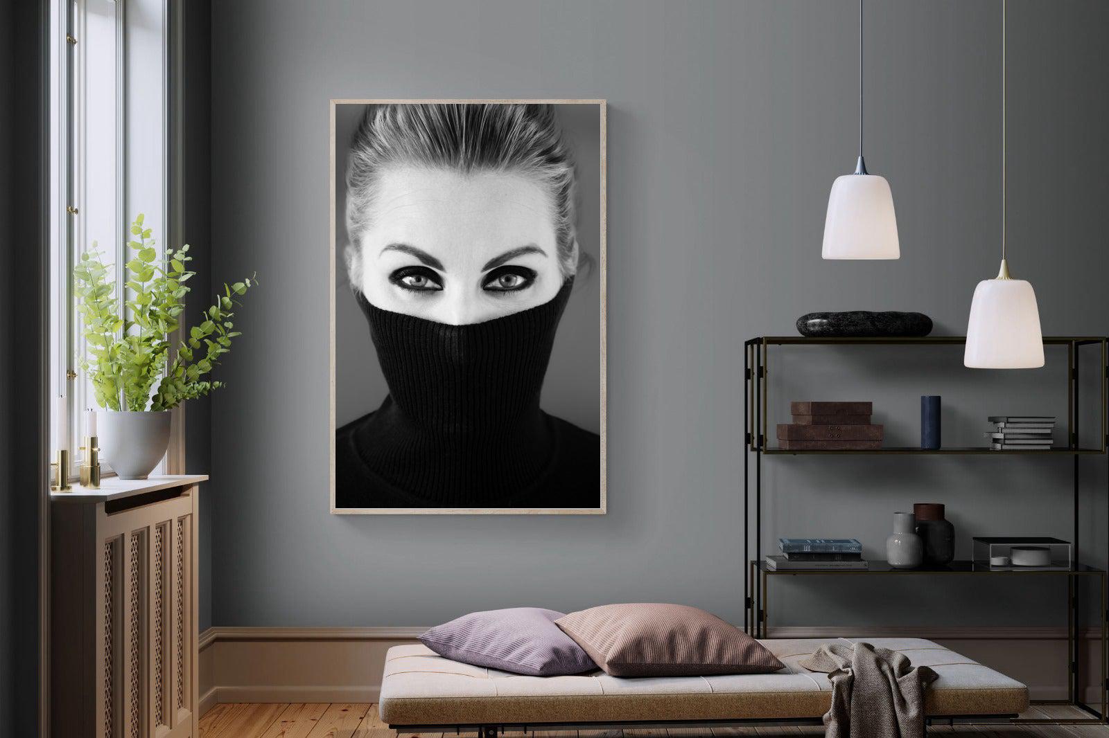 Girl in Black-Wall_Art-120 x 180cm-Mounted Canvas-Wood-Pixalot