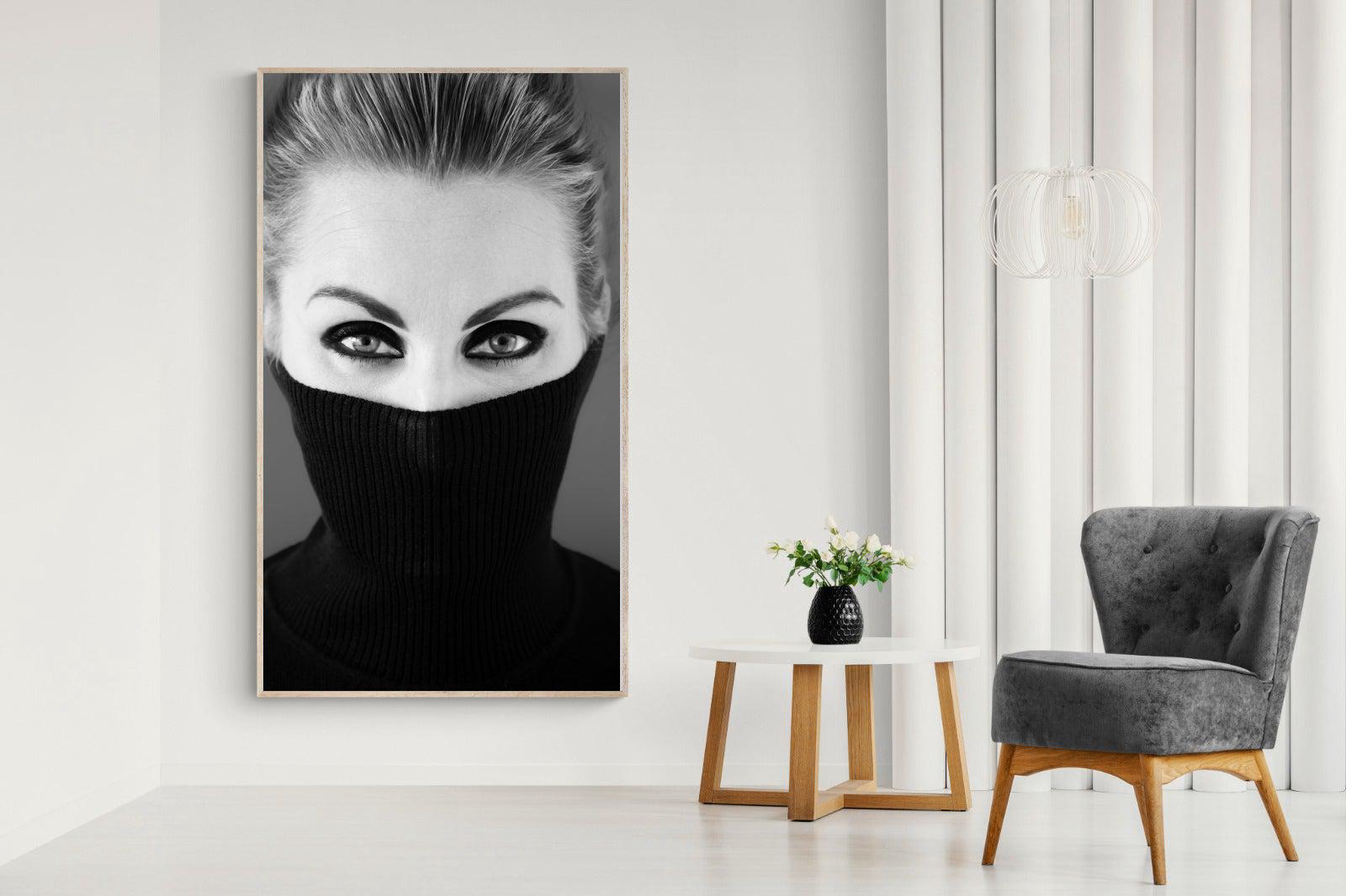 Girl in Black-Wall_Art-130 x 220cm-Mounted Canvas-Wood-Pixalot