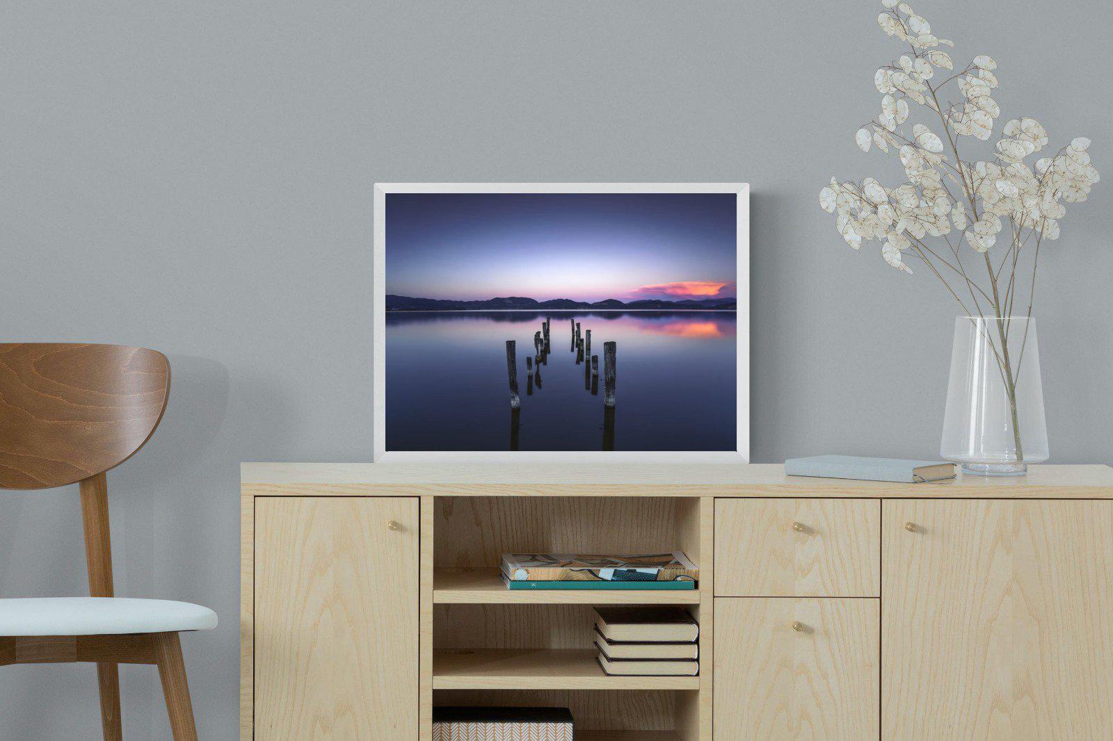 Glassy Lake-Wall_Art-60 x 45cm-Mounted Canvas-White-Pixalot