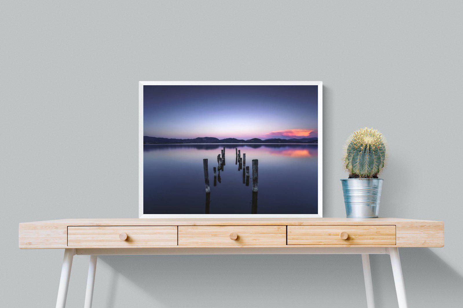 Glassy Lake-Wall_Art-80 x 60cm-Mounted Canvas-White-Pixalot