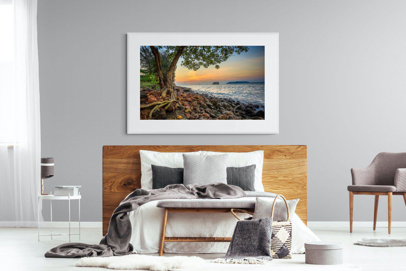 Goa-Wall_Art-150 x 100cm-Framed Print-White-Pixalot