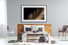 Gold Frond-Wall_Art-150 x 100cm-Framed Print-Black-Pixalot