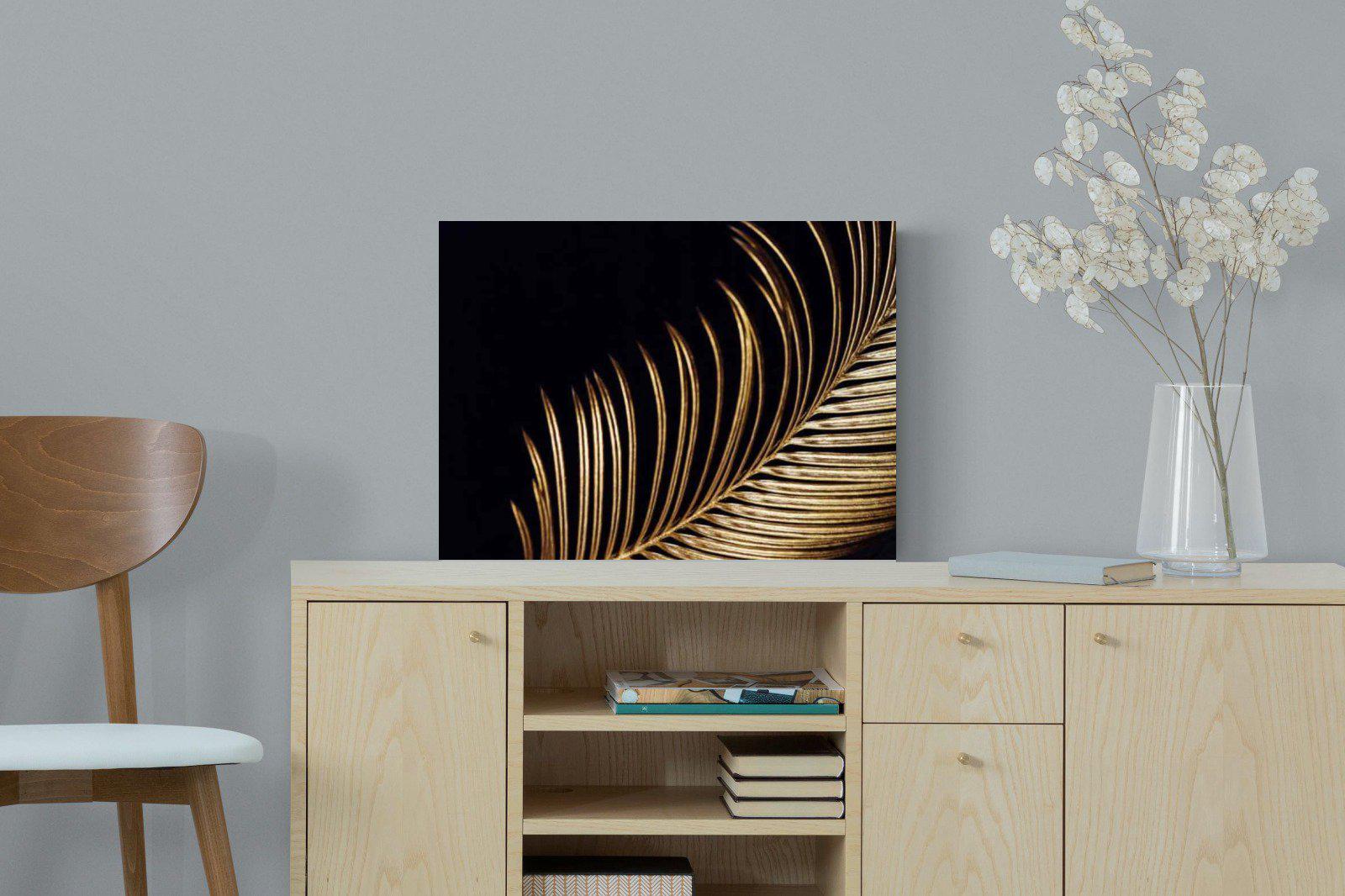 Gold Frond-Wall_Art-60 x 45cm-Mounted Canvas-No Frame-Pixalot