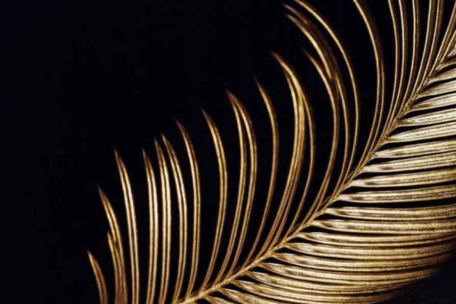 Gold Frond-Wall_Art-Pixalot