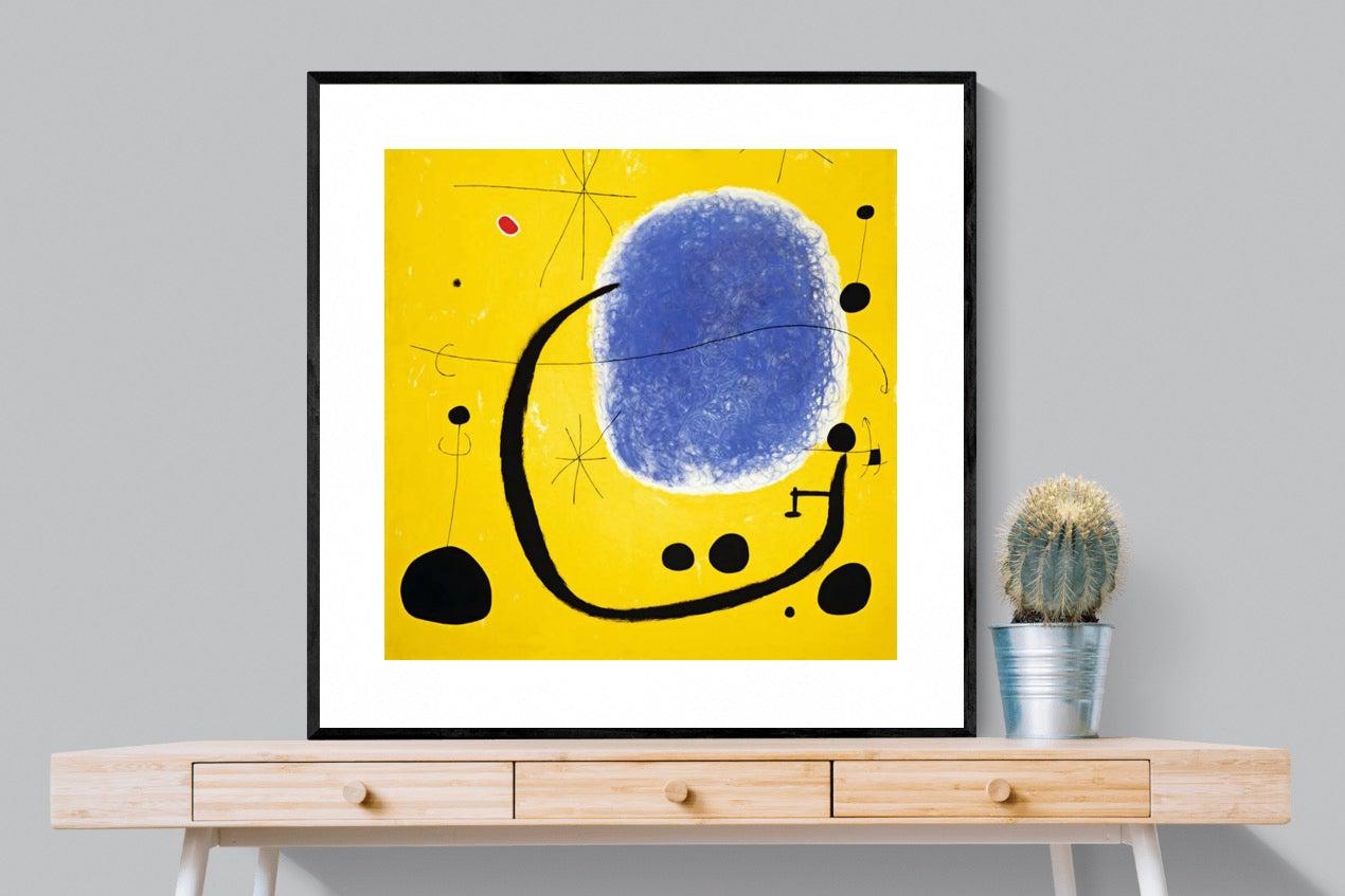 Gold of the Azure-Wall_Art-100 x 100cm-Framed Print-Black-Pixalot