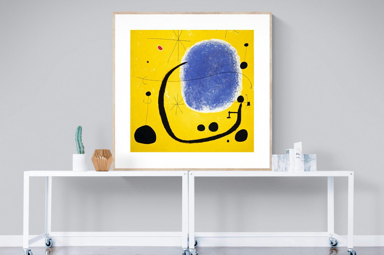 Gold of the Azure-Wall_Art-120 x 120cm-Framed Print-Wood-Pixalot