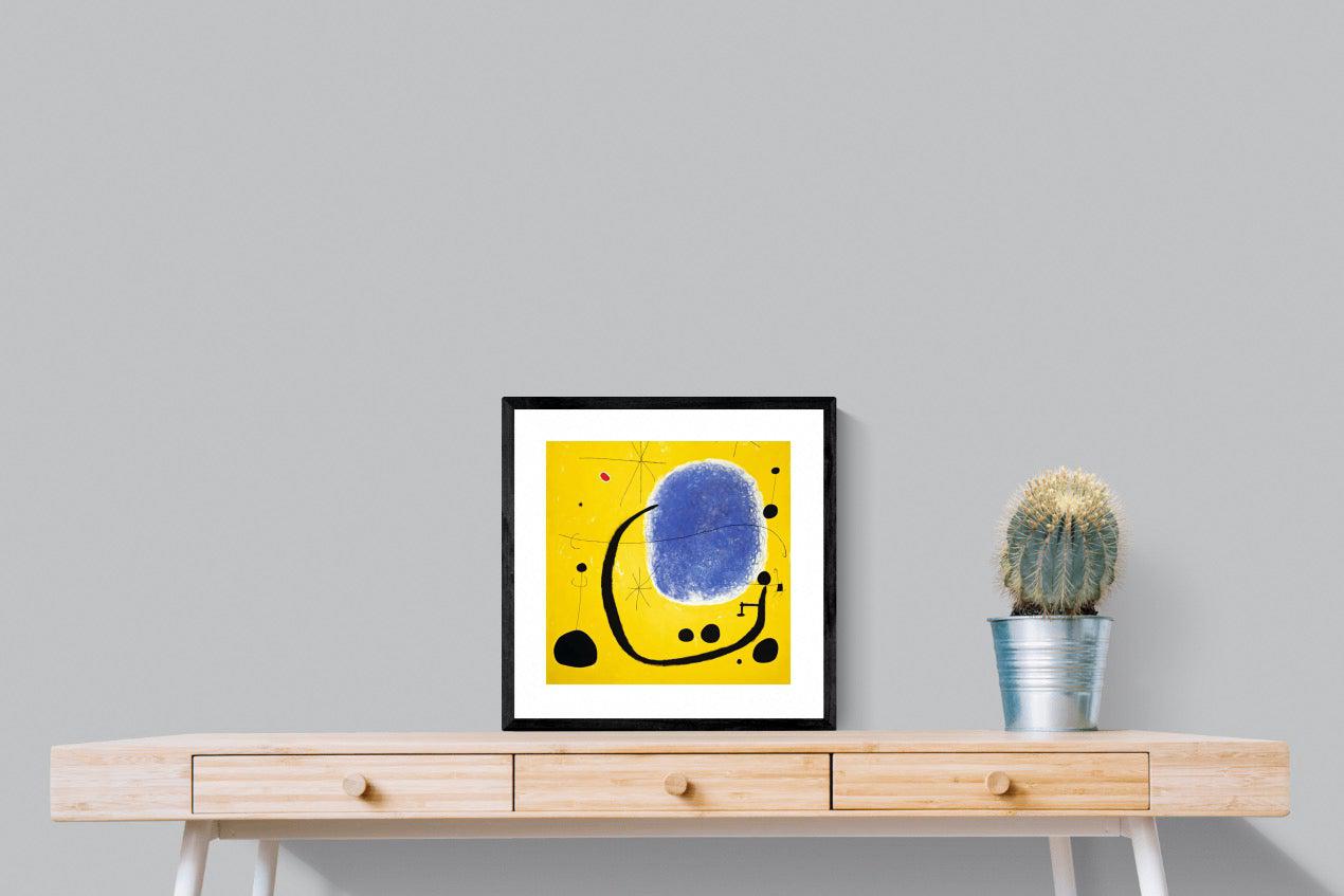 Gold of the Azure-Wall_Art-50 x 50cm-Framed Print-Black-Pixalot