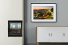 Golden Mile-Wall_Art-100 x 75cm-Framed Print-Black-Pixalot