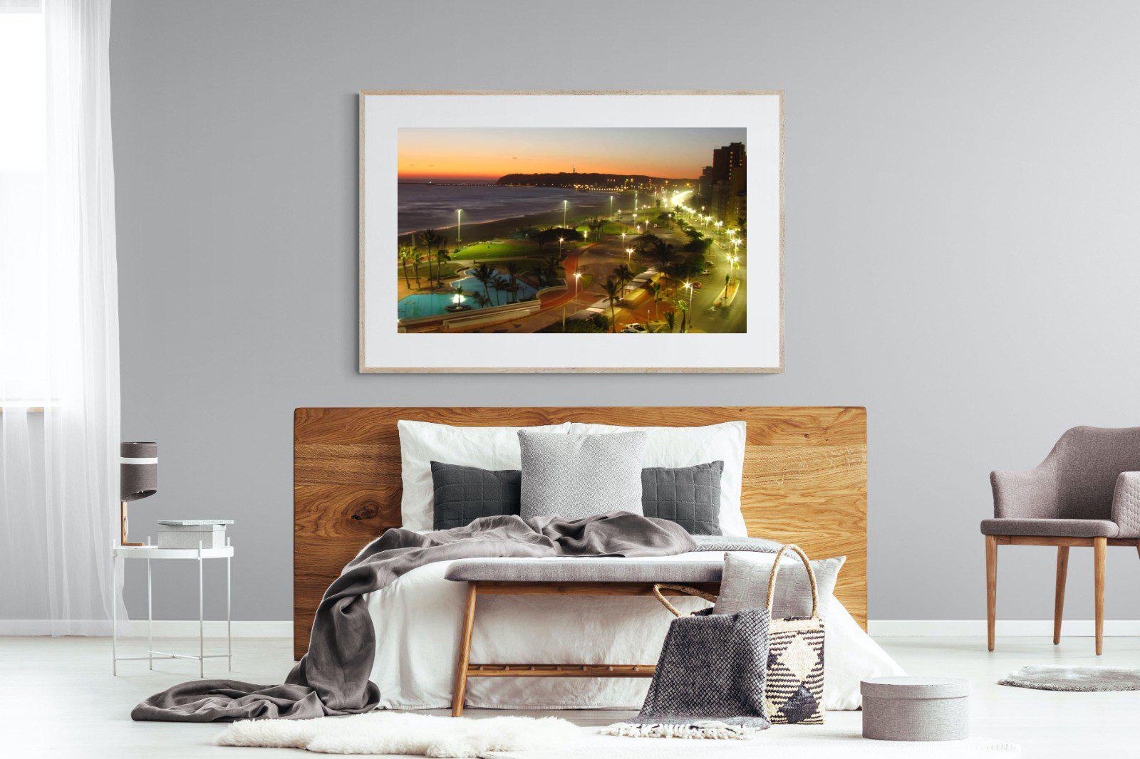 Golden Mile-Wall_Art-150 x 100cm-Framed Print-Wood-Pixalot