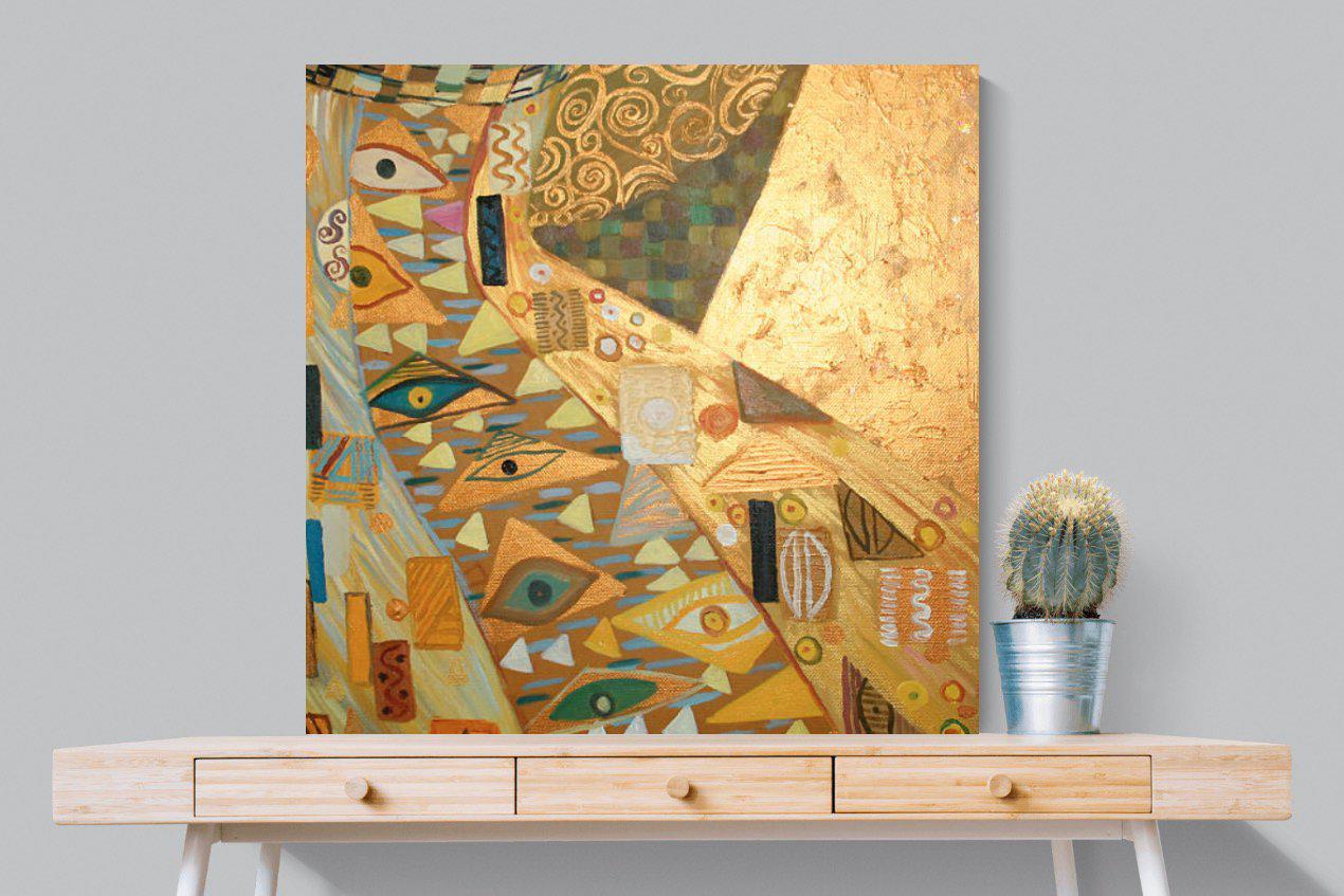 Golden-Wall_Art-100 x 100cm-Mounted Canvas-No Frame-Pixalot