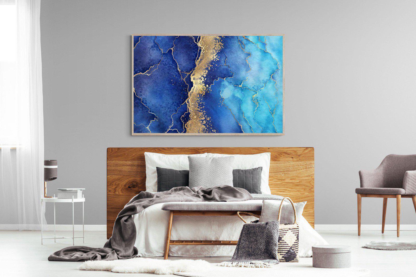 Golden Veins-Wall_Art-150 x 100cm-Mounted Canvas-Wood-Pixalot