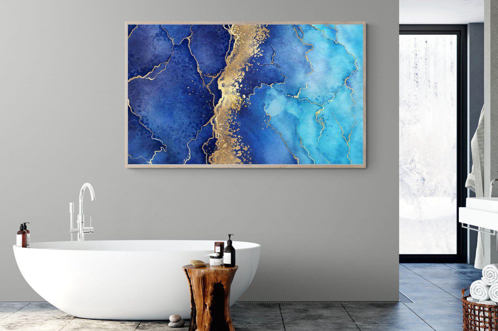 Golden Veins-Wall_Art-180 x 110cm-Mounted Canvas-Wood-Pixalot