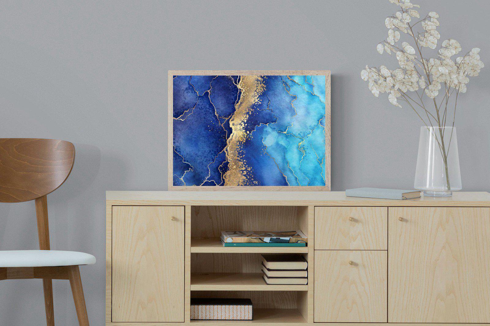 Golden Veins-Wall_Art-60 x 45cm-Mounted Canvas-Wood-Pixalot