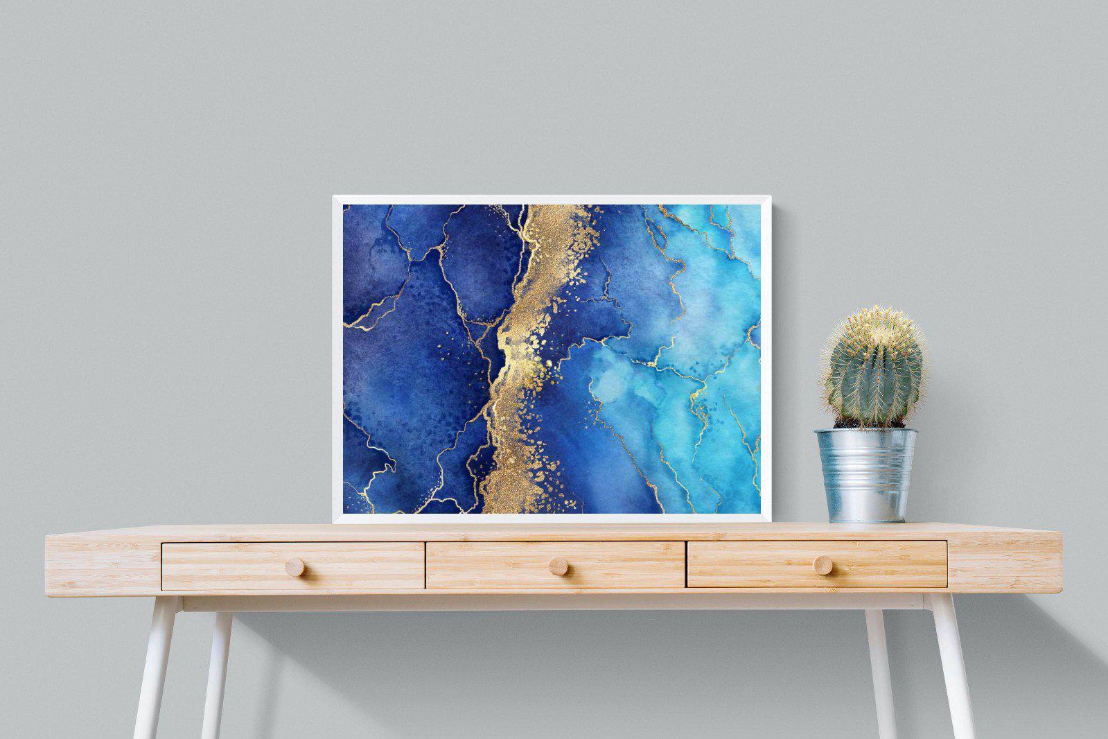 Golden Veins-Wall_Art-80 x 60cm-Mounted Canvas-White-Pixalot