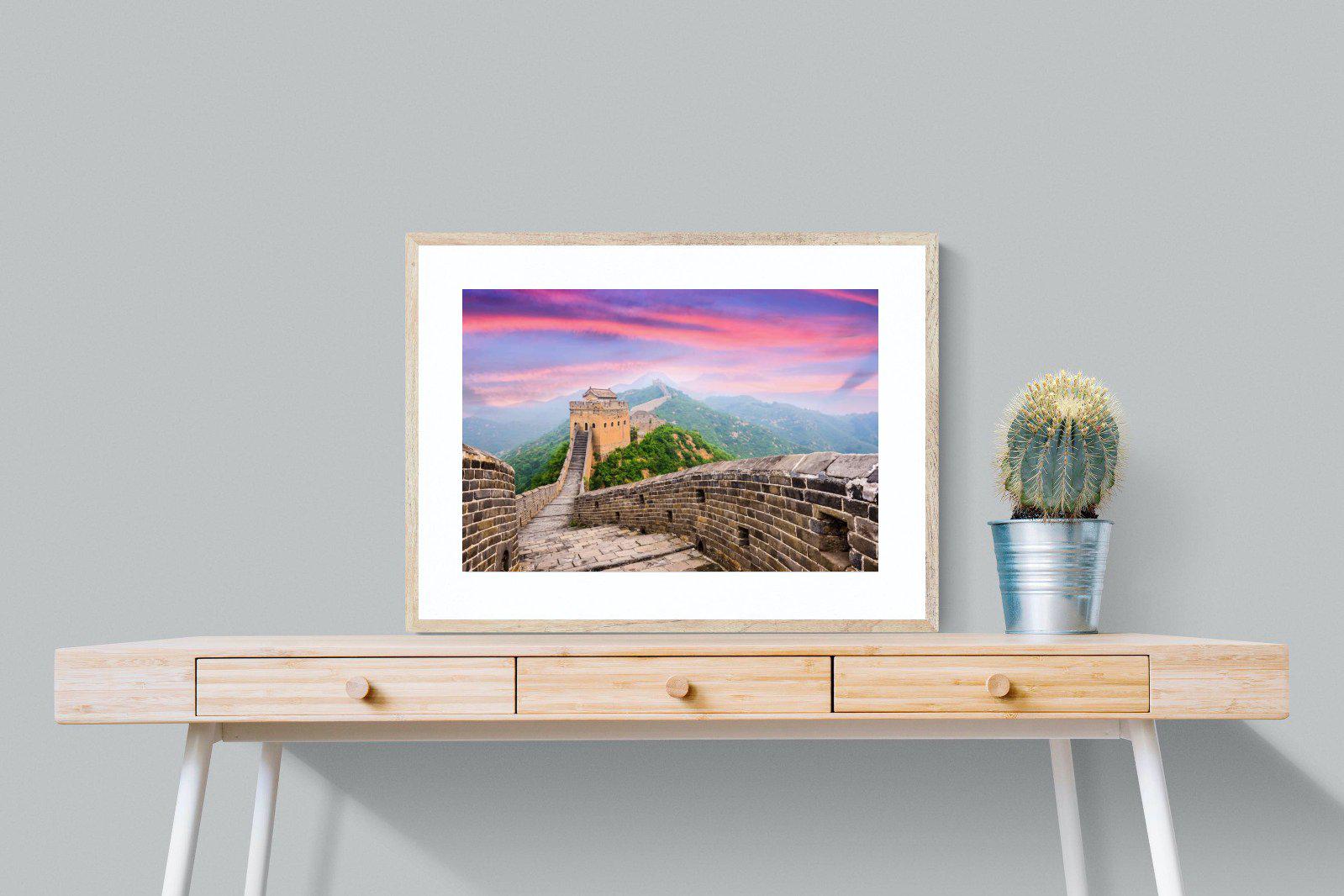 Great Wall-Wall_Art-80 x 60cm-Framed Print-Wood-Pixalot