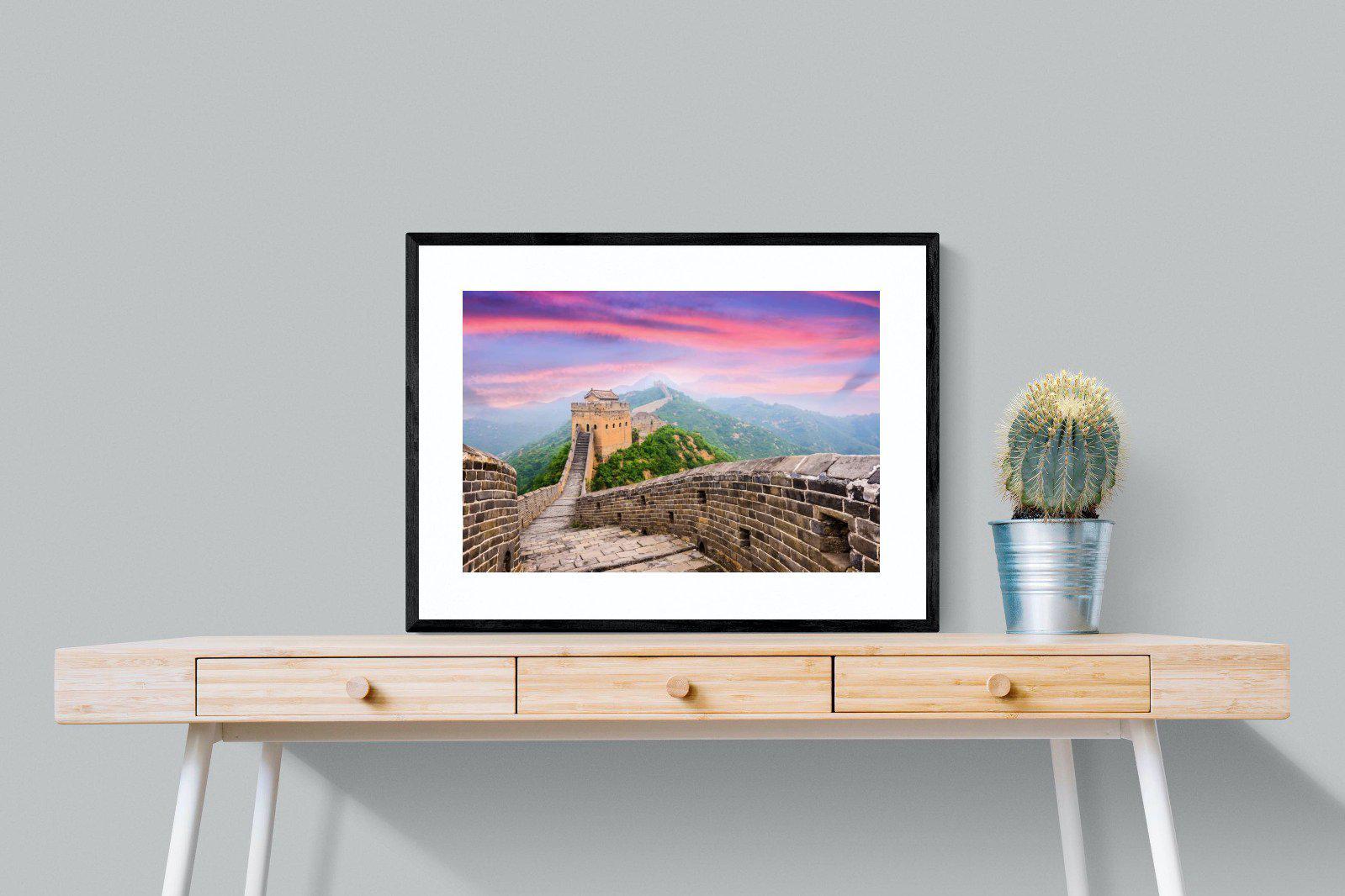 Great Wall-Wall_Art-80 x 60cm-Framed Print-Black-Pixalot
