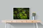 Green Feathers-Wall_Art-80 x 60cm-Mounted Canvas-White-Pixalot