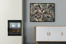 Green Silver-Wall_Art-100 x 75cm-Mounted Canvas-Black-Pixalot