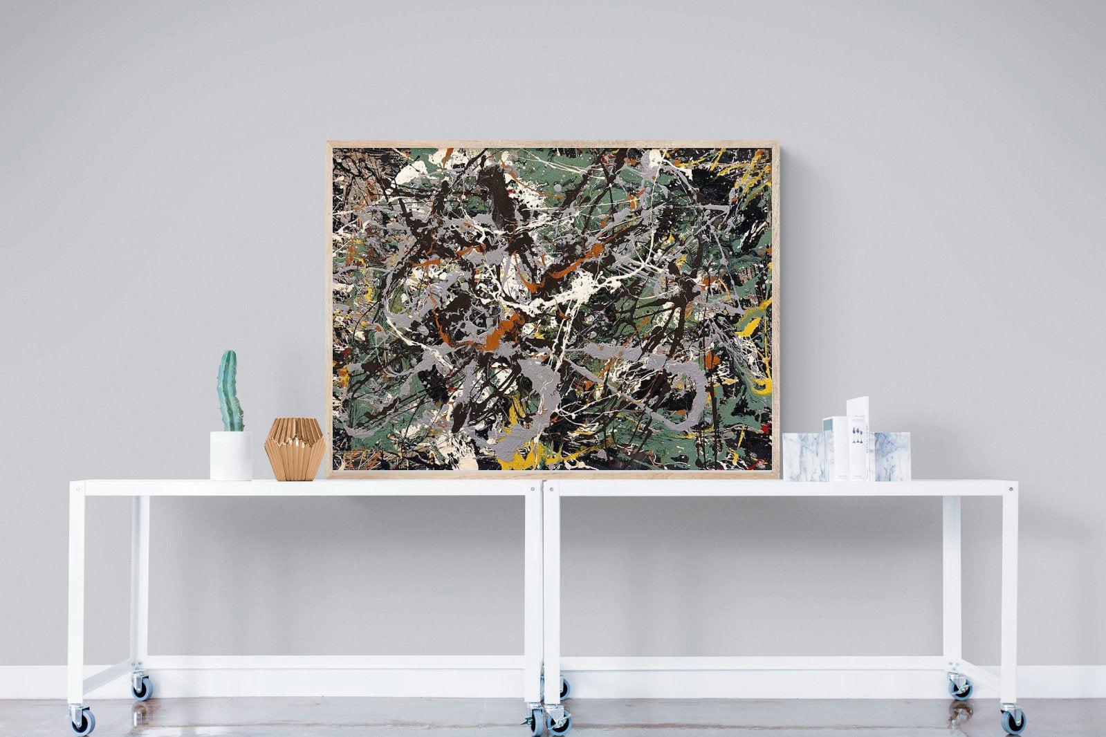 Green Silver-Wall_Art-120 x 90cm-Mounted Canvas-Wood-Pixalot
