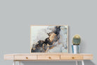 Grey & Gold Marble-Wall_Art-80 x 60cm-Mounted Canvas-Wood-Pixalot