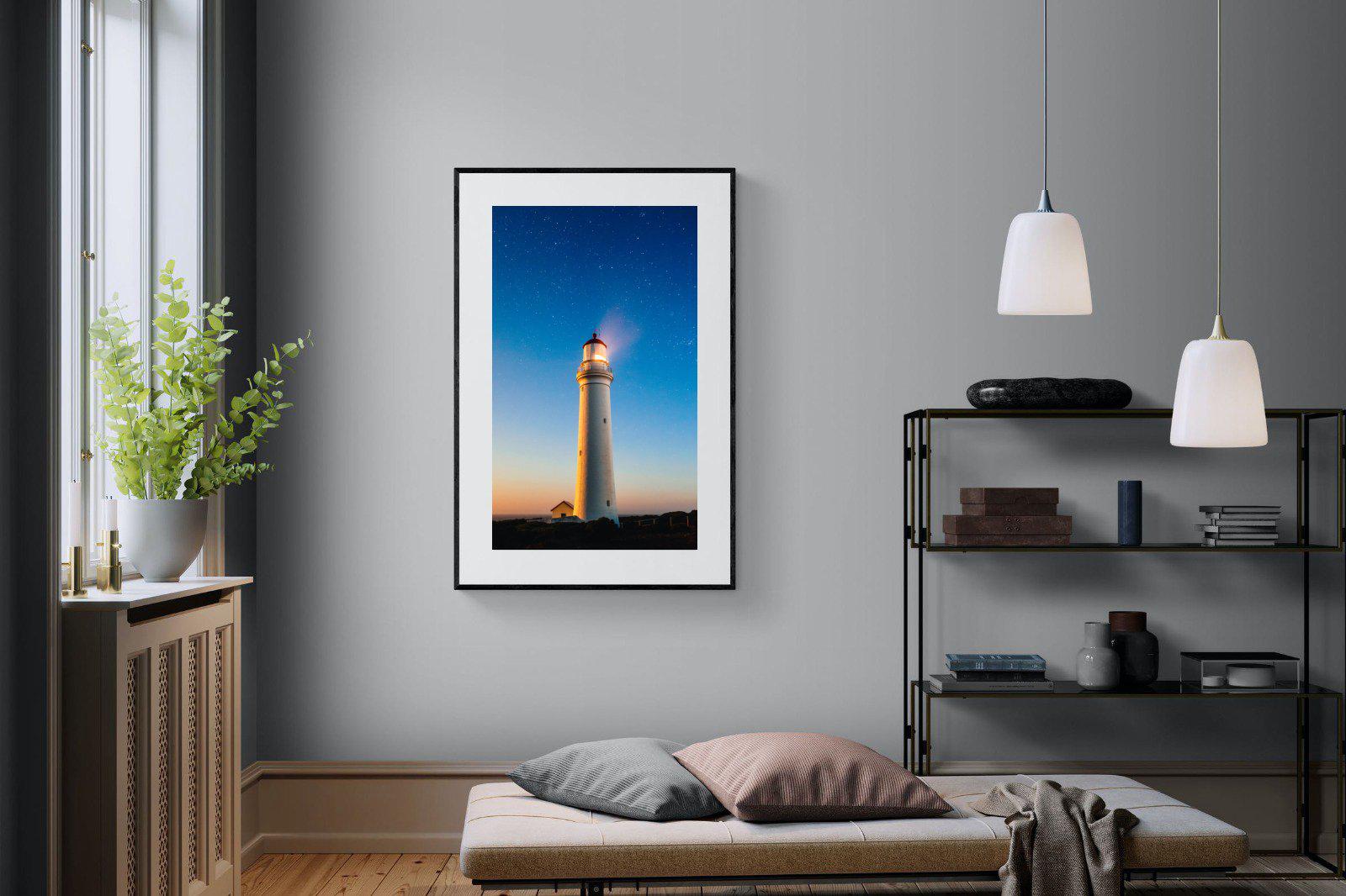 Guiding Light-Wall_Art-100 x 150cm-Framed Print-Black-Pixalot