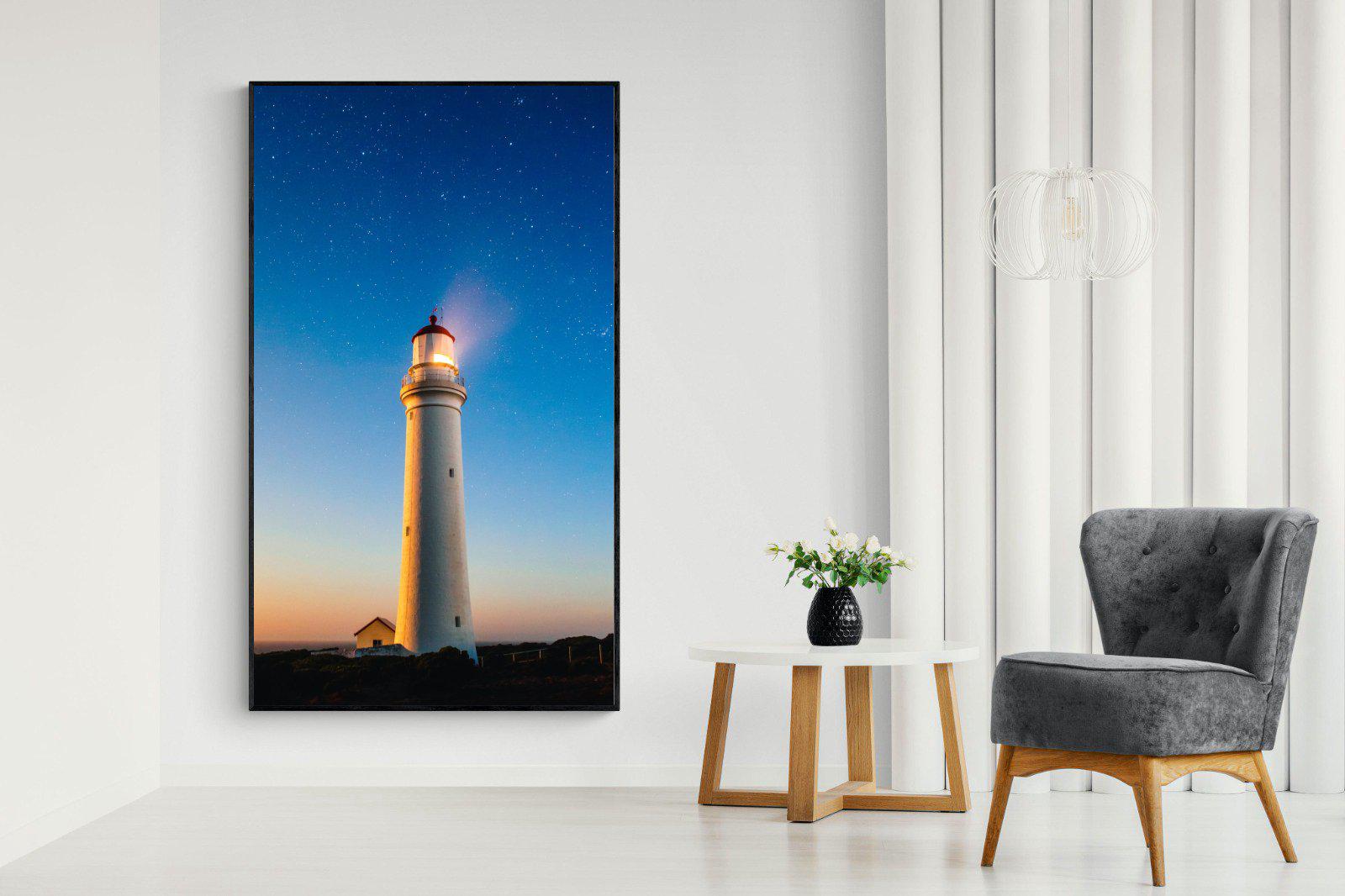 Guiding Light-Wall_Art-130 x 220cm-Mounted Canvas-Black-Pixalot