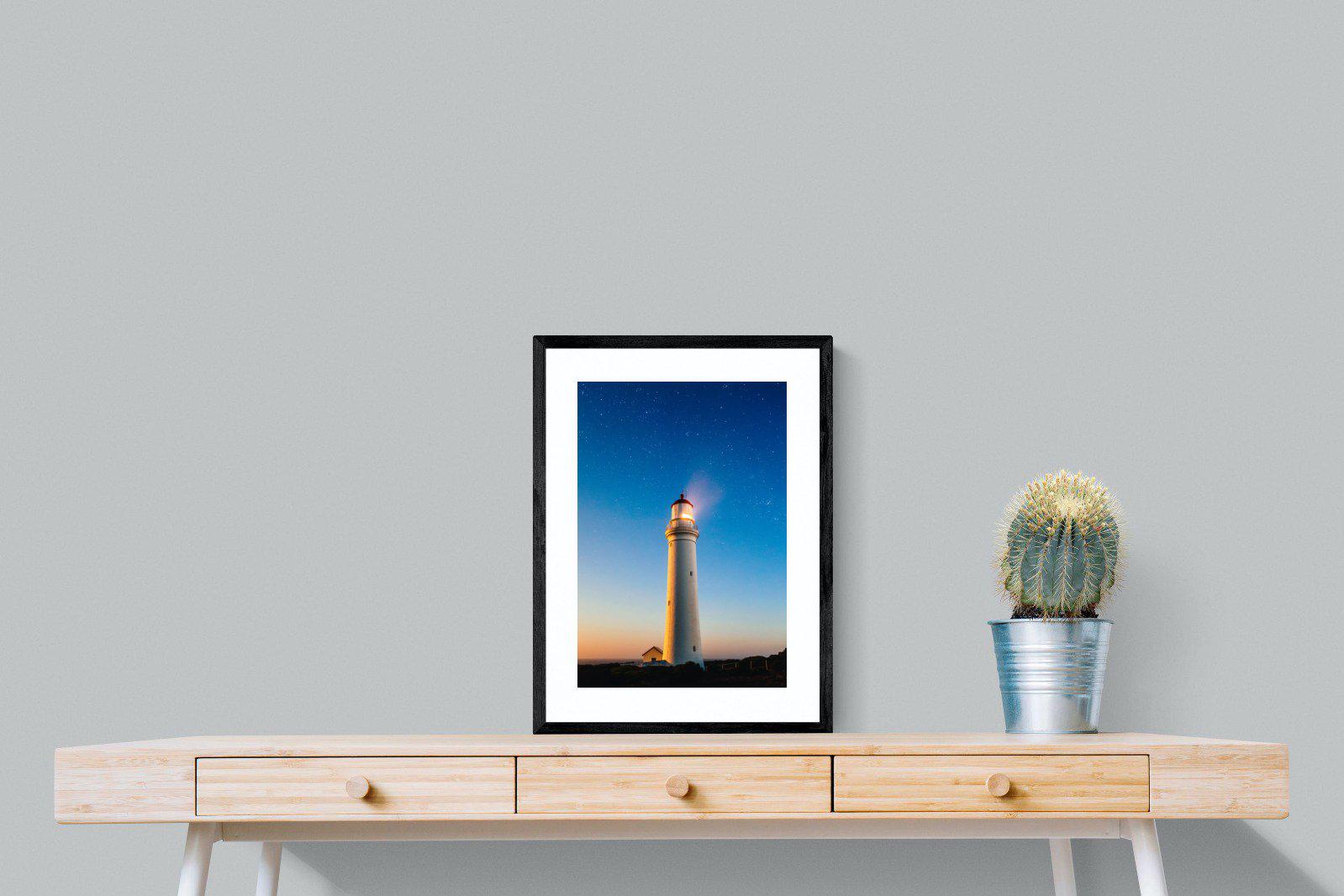 Guiding Light-Wall_Art-45 x 60cm-Framed Print-Black-Pixalot